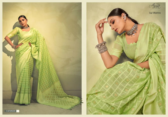 Aura Sur Mantra Designer Cotton Sarees Catalog